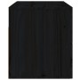 Mesitas de noche de pared 2 uds negro 50x36x40 cm