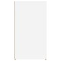 Aparador de madera contrachapada blanco 100x33x59,5 cm