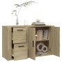Aparador madera contrachapada roble Sonoma 100x33x59,5 cm