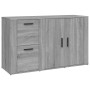 Aparador de madera contrachapada gris Sonoma 100x33x59,5 cm