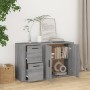 Aparador de madera contrachapada gris Sonoma 100x33x59,5 cm