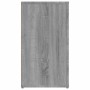 Aparador de madera contrachapada gris Sonoma 100x33x59,5 cm