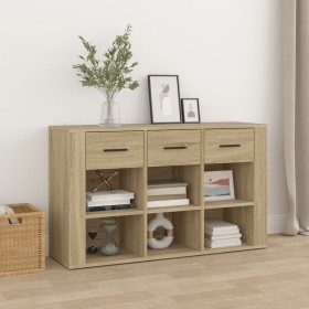 Aparador madera contrachapada roble Sonoma 100x30x59,5 cm Aparador madera contrachapada roble Sonoma 100x30x59,5 cm