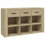 Aparador madera contrachapada roble Sonoma 100x30x59,5 cm