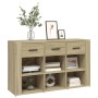 Aparador madera contrachapada roble Sonoma 100x30x59,5 cm
