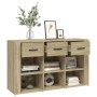 Aparador madera contrachapada roble Sonoma 100x30x59,5 cm