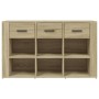Aparador madera contrachapada roble Sonoma 100x30x59,5 cm
