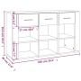 Aparador madera contrachapada roble Sonoma 100x30x59,5 cm