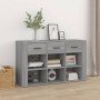Aparador de madera contrachapada gris Sonoma 100x30x59,5 cm