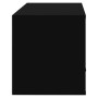 Mueble zapatero pared madera contrachapada negro 70x35x38 cm