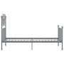 Estructura de cama de metal gris 90x200 cm de vidaXL, Camas y somieres - Ref: Foro24-324843, Precio: 122,02 €, Descuento: %
