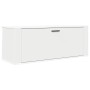 Mueble zapatero pared madera contrachapada blanco 100x35x38 cm