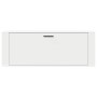 Mueble zapatero pared madera contrachapada blanco 100x35x38 cm