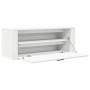 Mueble zapatero pared madera contrachapada blanco 100x35x38 cm