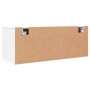 Mueble zapatero pared madera contrachapada blanco 100x35x38 cm