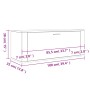 Mueble zapatero pared madera contrachapada blanco 100x35x38 cm