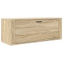 Mueble zapatero pared contrachapada roble Sonoma 100x35x38 cm