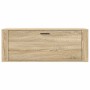 Mueble zapatero pared contrachapada roble Sonoma 100x35x38 cm