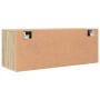 Mueble zapatero pared contrachapada roble Sonoma 100x35x38 cm