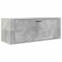 Mueble zapatero pared contrachapada gris hormigón 100x35x38 cm