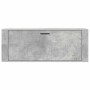 Mueble zapatero pared contrachapada gris hormigón 100x35x38 cm