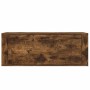 Mueble zapatero pared contrachapada roble ahumado 100x35x38 cm