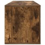 Mueble zapatero pared contrachapada roble ahumado 100x35x38 cm