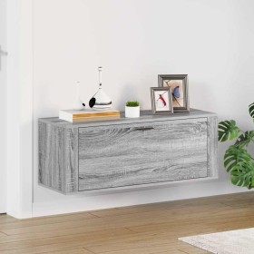 Mueble zapatero pared contrachapada gris Sonoma 100x35x38 cm Mueble zapatero pared contrachapada gris Sonoma 100x35x38 cm