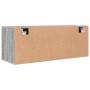 Mueble zapatero pared contrachapada gris Sonoma 100x35x38 cm