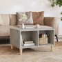 Mesa de centro madera contrachapada gris hormigón 60x50x36,5 cm