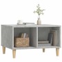 Mesa de centro madera contrachapada gris hormigón 60x50x36,5 cm