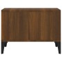 Mesa de centro madera contrachapada marrón roble 60x50x36,5 cm