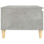 Mesa de centro madera contrachapada gris hormigón 90x50x36,5 cm
