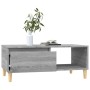 Mesa de centro madera contrachapada gris Sonoma 90x50x36,5 cm