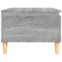 Mesa de centro madera contrachapada gris Sonoma 90x50x36,5 cm