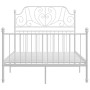 Bettgestell aus weißem Metall, 120 x 200 cm von vidaXL, Betten und Lattenroste - Ref: Foro24-324848, Preis: 149,68 €, Rabatt: %