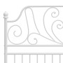 Bettgestell aus weißem Metall, 120 x 200 cm von vidaXL, Betten und Lattenroste - Ref: Foro24-324848, Preis: 149,68 €, Rabatt: %