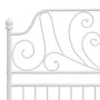 White metal bed frame 120x200 cm by vidaXL, Beds and slatted bases - Ref: Foro24-324848, Price: 150,52 €, Discount: %