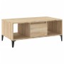 Mesa de centro madera contrachapada roble Sonoma 90x50x36,5 cm