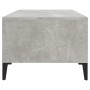 Mesa de centro madera contrachapada gris hormigón 90x50x36,5 cm