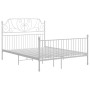 Bettgestell aus weißem Metall, 140 x 200 cm von vidaXL, Betten und Lattenroste - Ref: Foro24-324851, Preis: 218,77 €, Rabatt: %