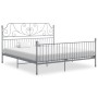 Gray metal bed frame 180x200 cm by vidaXL, Beds and slatted bases - Ref: Foro24-324858, Price: 191,35 €, Discount: %