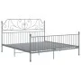 Graues Metallbettgestell 180x200 cm von vidaXL, Betten und Lattenroste - Ref: Foro24-324858, Preis: 187,86 €, Rabatt: %