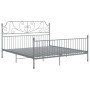 Gray metal bed frame 180x200 cm by vidaXL, Beds and slatted bases - Ref: Foro24-324858, Price: 191,35 €, Discount: %