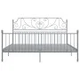 Graues Metallbettgestell 180x200 cm von vidaXL, Betten und Lattenroste - Ref: Foro24-324858, Preis: 187,86 €, Rabatt: %
