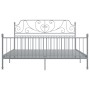 Gray metal bed frame 180x200 cm by vidaXL, Beds and slatted bases - Ref: Foro24-324858, Price: 191,35 €, Discount: %