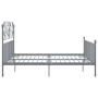 Gray metal bed frame 180x200 cm by vidaXL, Beds and slatted bases - Ref: Foro24-324858, Price: 191,35 €, Discount: %