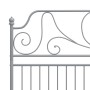 Gray metal bed frame 180x200 cm by vidaXL, Beds and slatted bases - Ref: Foro24-324858, Price: 191,35 €, Discount: %