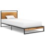 Estructura de cama de metal 100x200 cm