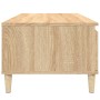 Mesa de centro madera contrachapada roble Sonoma 90x50x36,5 cm